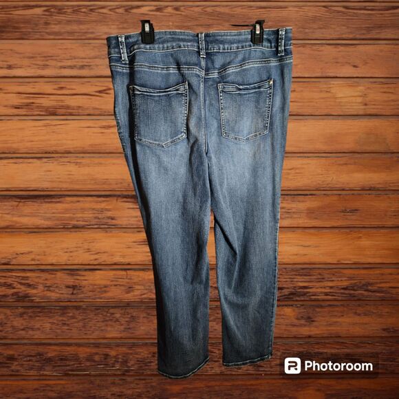 Everflex Mid Rise Jeans Size 16 Reg (OS 267) - Picture 2 of 2
